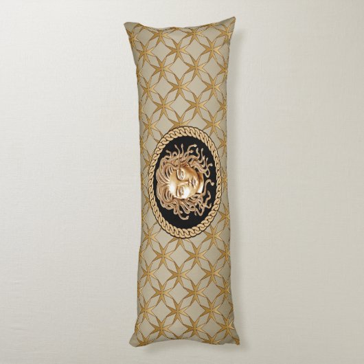Luxury Medusa Gold Body Pillow Lichaamskussen (Achterkant (Verticaal))
