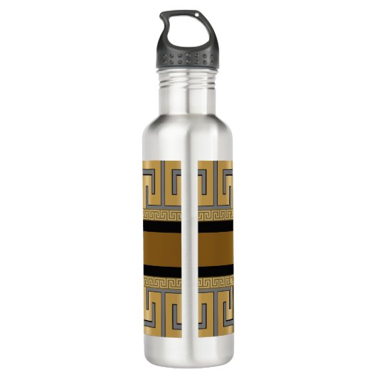 Luxury Medusa Gold en Silver Waterfles (Achterkant)