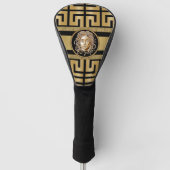 Luxury Medusa Gold Golf Head Hoesje Golfheadcover (Voorkant)