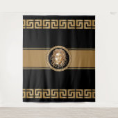 Luxury Medusa Gold Tapestry Wandkleed (Voorkant)