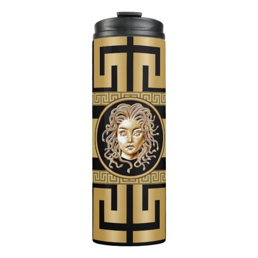 Luxury Medusa Gold Thermosbeker (Voorkant)