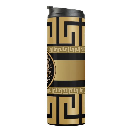 Luxury Medusa Gold Thermosbeker (Geroteerd rechts)