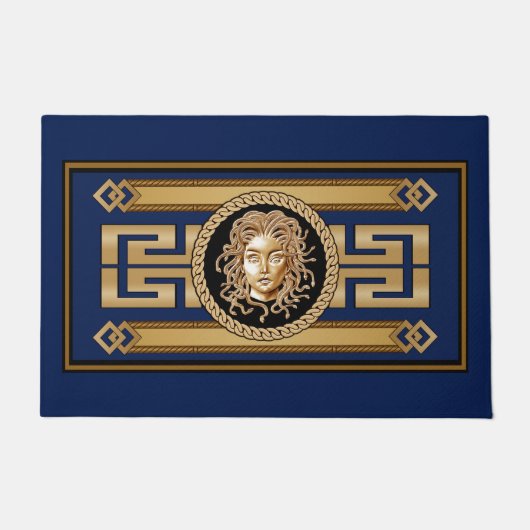 Luxury Medusa Head Gold Doormat Deurmat (Voorkant)
