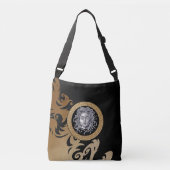 Luxury Medusa Medallion, Cross Body Bag Crossbody Tas (Voorkant)