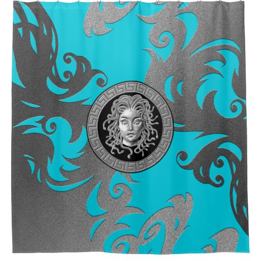Luxury Medusa Shower Curtain Douchegordijn (Voorkant)