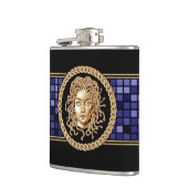 Luxury Medusa Silver Flask Heupfles (Links)