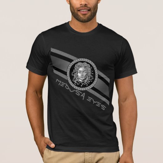 Luxury Medusa Silver T-Shirt (Voorkant)