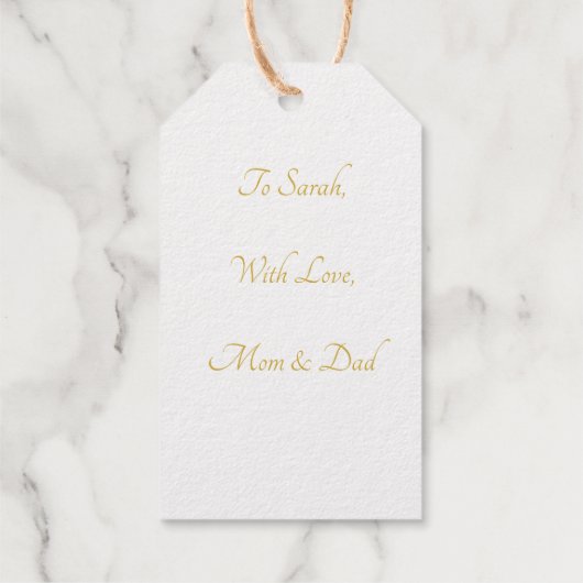 LUXURY MERRY CHRISTMAS CUSTOM XMAS TREE SILVER CADEAULABELS (Achterkant)