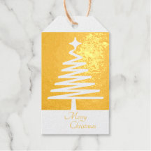 LUXURY MERRY CHRISTMAS PERSONALIZED XMAS TREE GOLD