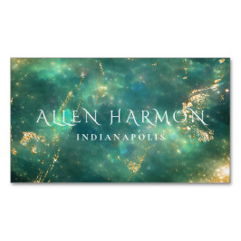 Luxury Minimal Custom Family Name | 5-Minute Edit Magnetisch Visitekaartje