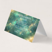 Luxury Minimal Custom Family Name | 5-Minute Edit Visitekaartje (Achterkant)