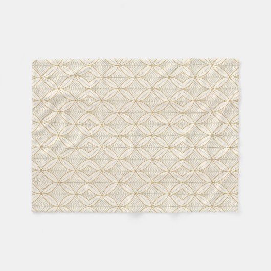 Luxury Minimal Geometric Seamless Pattern Fleece Deken (Voorkant (Horizontaal))