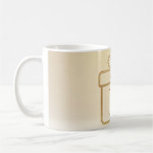 Luxury Minimal Golden Gift Icon Christm Mug, 11 oz Koffiemok (Links)