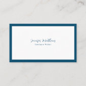 Luxury Minimale Monogram marineblauw Visitekaartje (Voorkant)