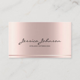 Luxury minimalist Rosegold Eyelash Lashes Visitekaartje