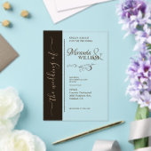 Luxury Minimalist Typography Wedding  Acryl Uitnodigingen (Insitu (Huwelijk))