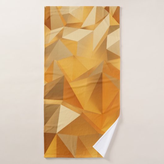 Luxury modern design gold polygon background 3d re badhanddoek (Badhanddoek)