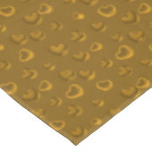 Luxury Modern Elegant Glitter Gold Heart Tafelkleed (Gekanteld)