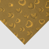 Luxury Modern Elegant Glitter Gold Heart Tissuepapier (Detail)