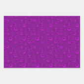 Luxury Modern Elegant Glitter Paars Heart Inpakpapier Vel (Voorkant 2)