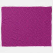 Luxury Modern Elegant Glitter Pink Heart Fleece Deken (Voorkant (Horizontaal))