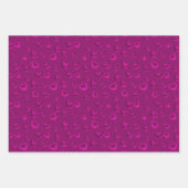 Luxury Modern Elegant Glitter Pink Heart Inpakpapier Vel (Voorkant 3)