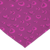 Luxury Modern Elegant Glitter Pink Heart Lange Tafelloper (Hoek)