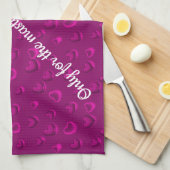 Luxury Modern Elegant Glitter Pink Heart Theedoek (Quarter Fold)