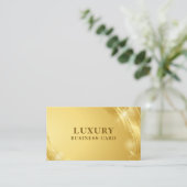 Luxury Modern Elegant Gold Visitekaartje (Staand voorkant)