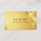 Luxury Modern Elegant Gold Visitekaartje (Voorkant)