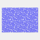 Luxury Modern Elegant Love Blue Heart Inpakpapier Vel (Voorkant 2)