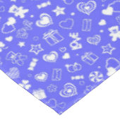Luxury Modern Elegant Love Blue Heart Tafelkleed (Gekanteld)