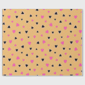 Luxury Modern Elegant Love Gold Heart Cadeaupapier (Vlak)