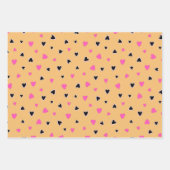 Luxury Modern Elegant Love Gold Heart Inpakpapier Vel (Voorkant 2)