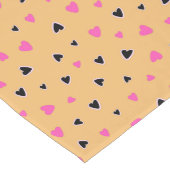 Luxury Modern Elegant Love Gold Heart Lange Tafelloper (Hoek)