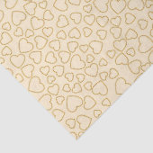 Luxury Modern Elegant Love Gold Heart Tissuepapier (Detail)