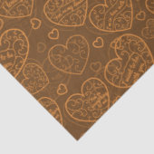 Luxury Modern Elegant Love Gold Heart Tissuepapier (Detail)