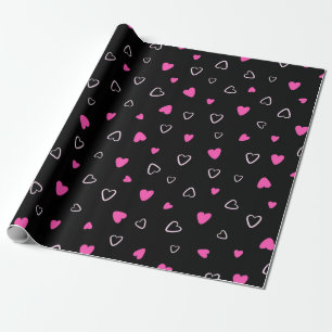 Luxury Modern Elegant Love Heart Cadeaupapier