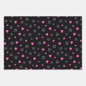 Luxury Modern Elegant Love Heart Inpakpapier Vel (Voorkant 2)