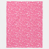 Luxury Modern Elegant Love Pink Heart Fleece Deken (Voorkant)