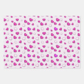Luxury Modern Elegant Love Pink Heart Inpakpapier Vel (Voorkant 3)
