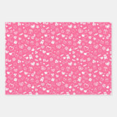 Luxury Modern Elegant Love Pink Heart Inpakpapier Vel (Voorkant)