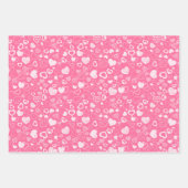 Luxury Modern Elegant Love Pink Heart Inpakpapier Vel (Voorkant 3)
