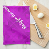 Luxury Modern Elegant Paars Heart Theedoek (Quarter Fold)