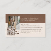 Luxury Modern Elegant Photo Layout Real Estate  Visitekaartje (Achterkant)