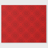 Luxury Modern Elegant Red Heart Cadeaupapier (Vlak)