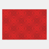 Luxury Modern Elegant Red Heart Inpakpapier Vel (Voorkant 3)