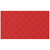 Luxury Modern Elegant Red Heart Tafelkleed (Voorkant (Horizontaal))