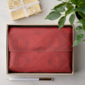Luxury Modern Elegant Red Heart Tissuepapier (Geschenk)
