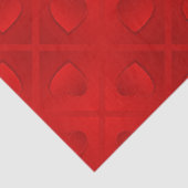 Luxury Modern Elegant Red Heart Tissuepapier (Detail)
